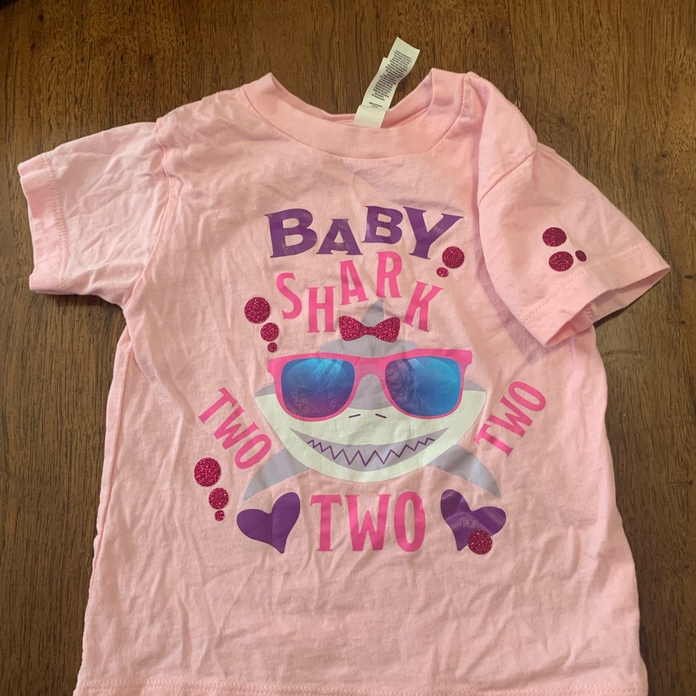 Baby Shark 2 year Birthday Shirt